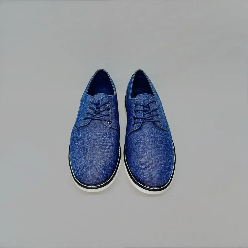 London Fog Men’s Blue Oxford Casual Shoes - Size 11